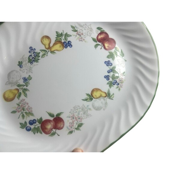 Corelle Swirl Apple Pear Fruit CHUTNEY 12 1/4" x 10" Oblong/Oval Serving Platter - Picture 4 of 9
